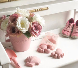 Silikoninis smėlio žaislų rinkinys Scrunch Dusty Rose - Image 5