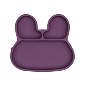 Silikoninė lėkštė BUNNY - PLUM