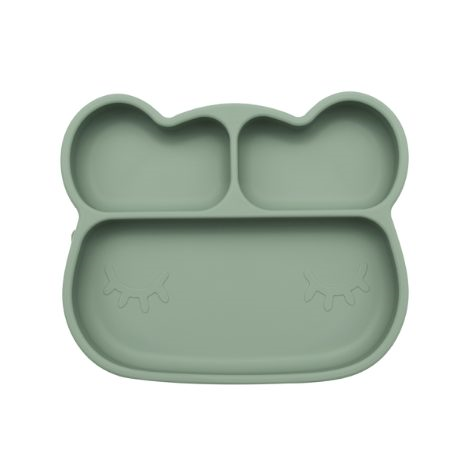 Silikoninė lėkštė BEAR - OLIVE