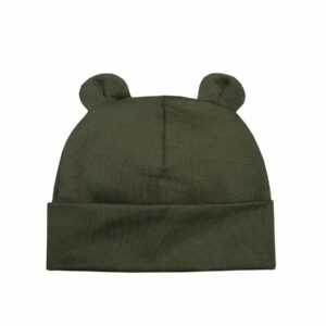 Wooly organic rudeninė kepurė su ausytėmis Khaki