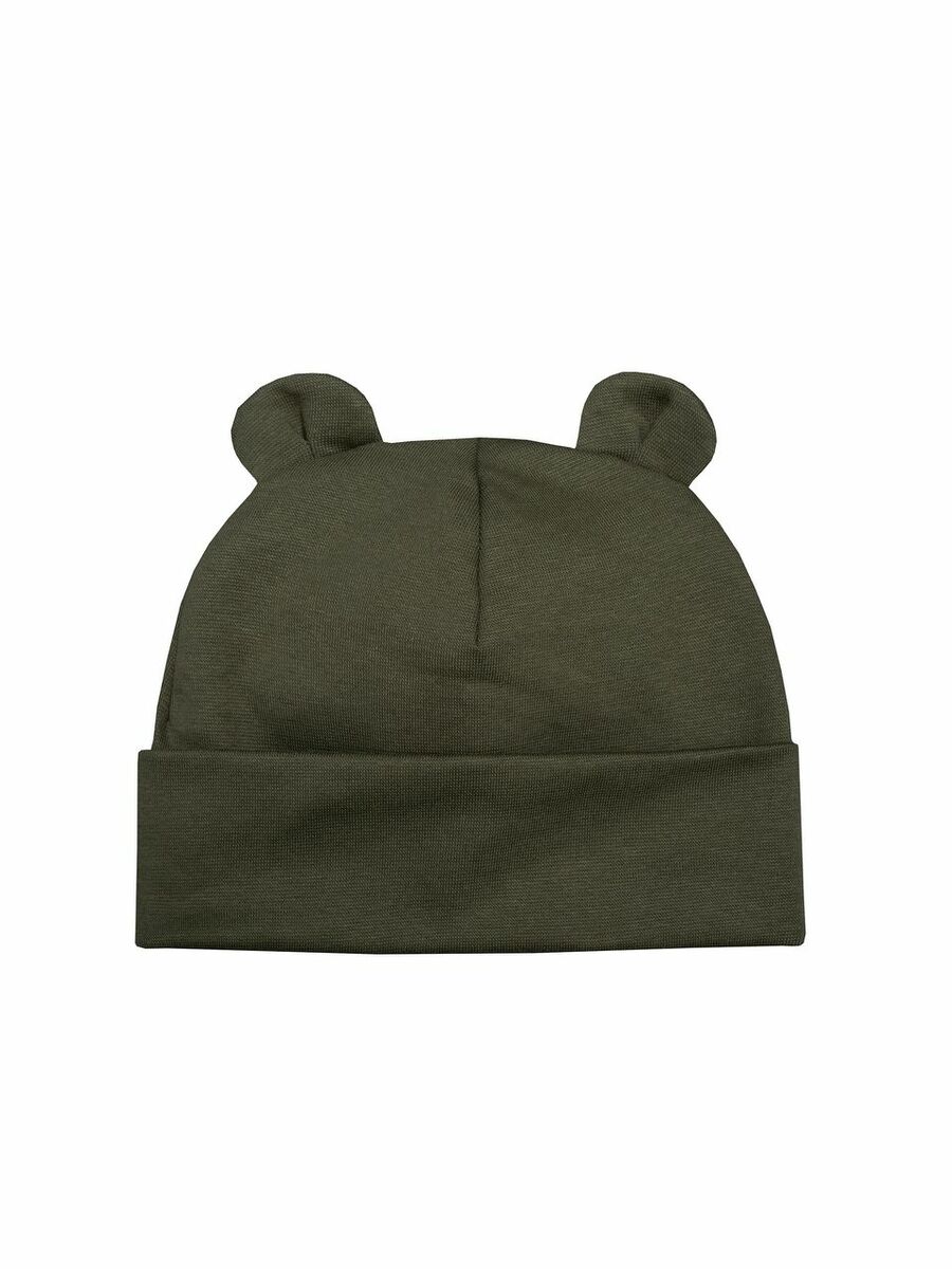 Wooly organic rudeninė kepurė su ausytėmis Khaki