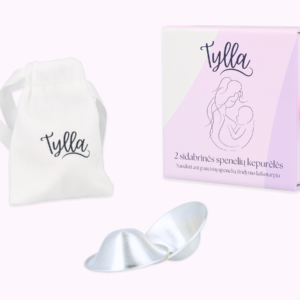 TYLLA sidabrinės spenelių kepurėlės (gaubteliai)