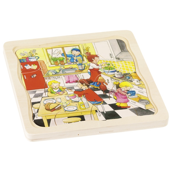 Medinė puzzle dėlionė Mano diena - Image 2