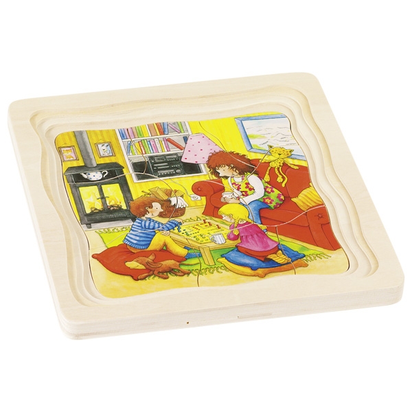 Medinė puzzle dėlionė Mano diena - Image 4