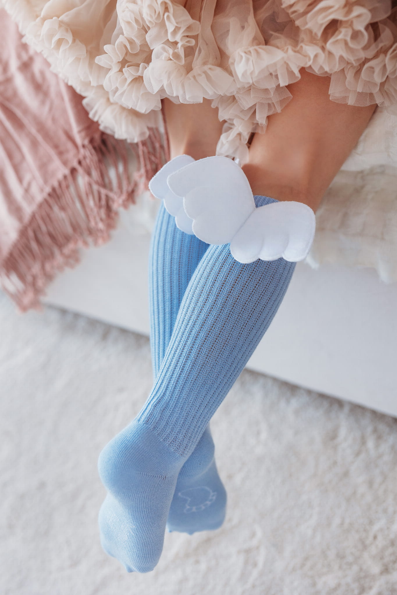 Ilgos kojinės ANGEL Blue