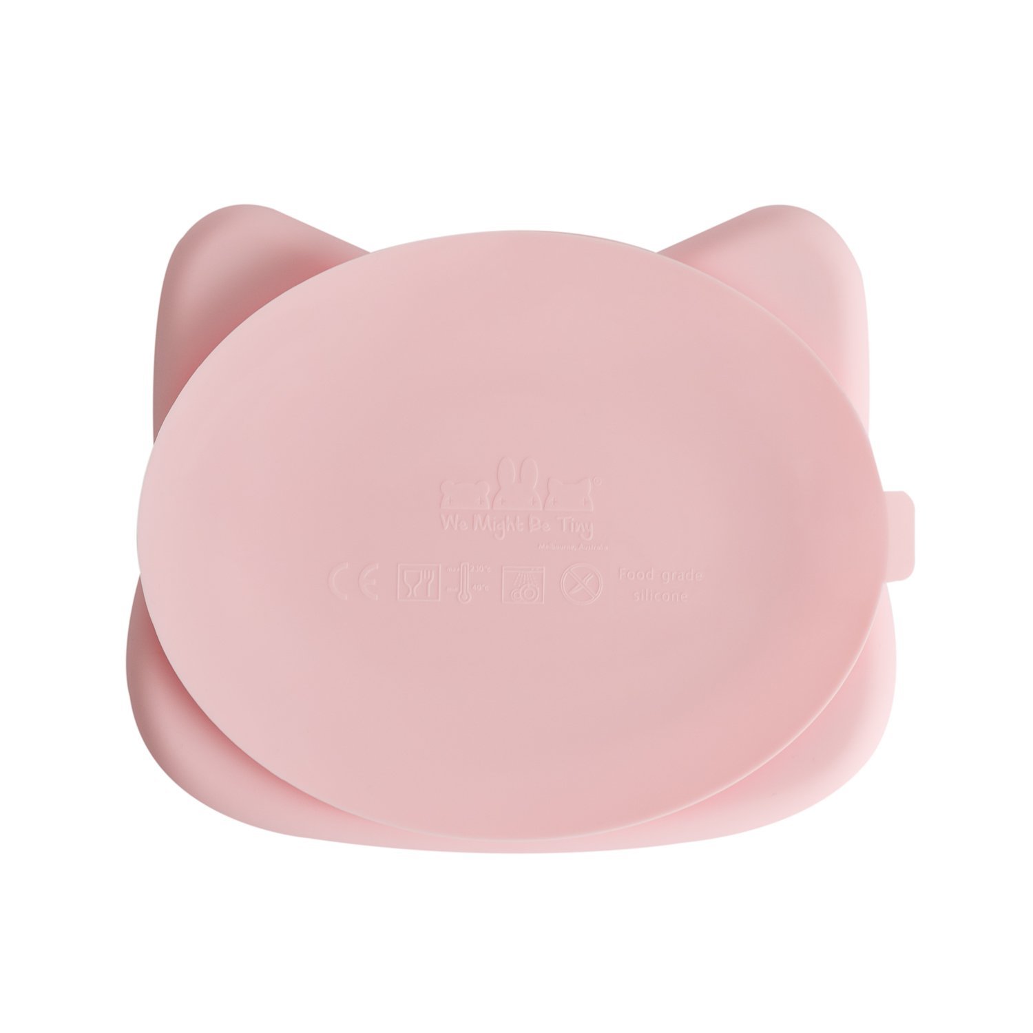 Silikoninė lėkštė CAT - Powder Pink - Image 3