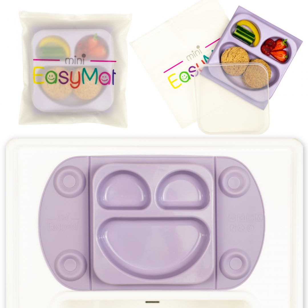 Silikoninė lėkštė EasyMat Mini Lilac - Image 2