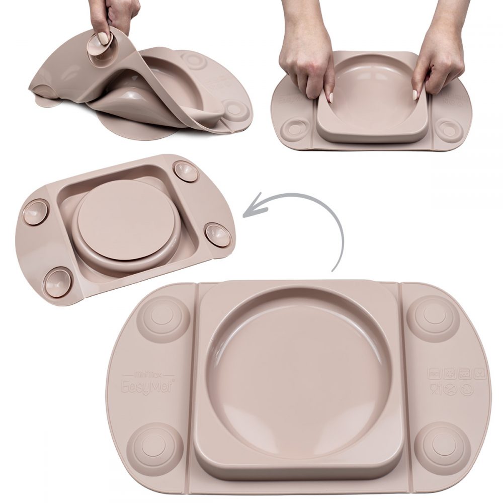 Silikoninė lėkštė EasyMat MiniMax Mauve - Image 2