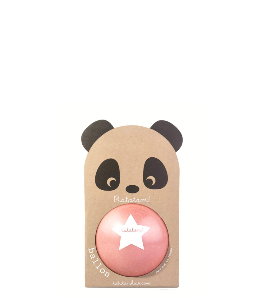 Kamuoliukas Panda Pink 12 cm