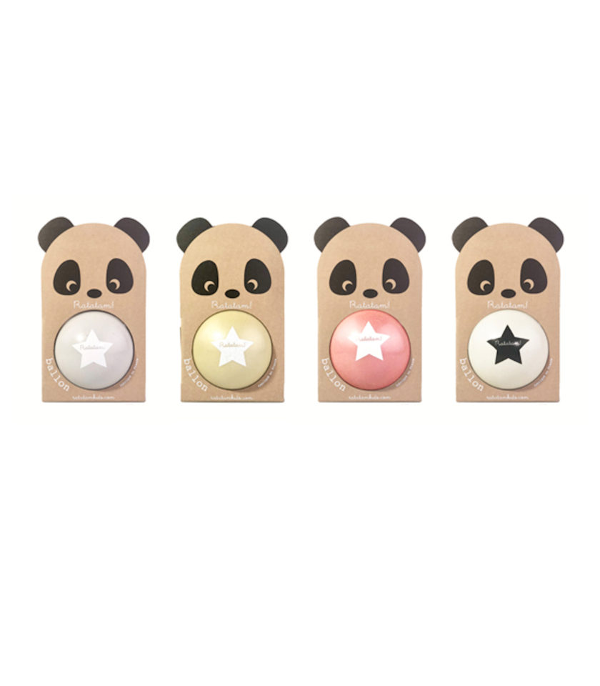 Kamuoliukas Panda Pink 12 cm - Image 2