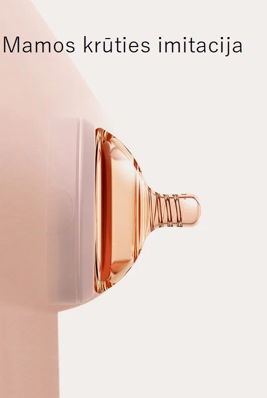 HEORSHE Ultra Wide Neck buteliukas 160 ml., 0-3 mėn., ROŽINĖ - Image 8