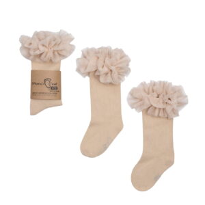 Ilgos kojinės TUTU Beige