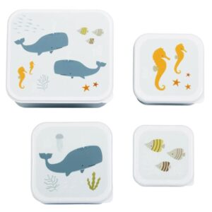 Plastikinių priešpiečių dėžučių rinkinys Ocean
