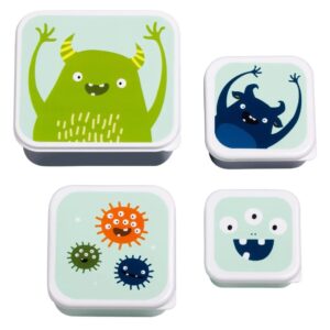 Plastikinių priešpiečių dėžučių rinkinys Monsters