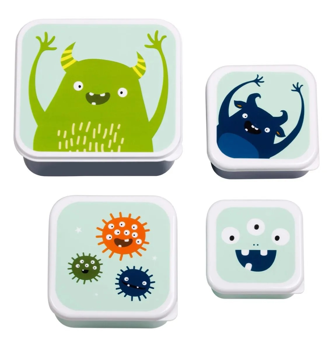 Plastikinių priešpiečių dėžučių rinkinys Monsters