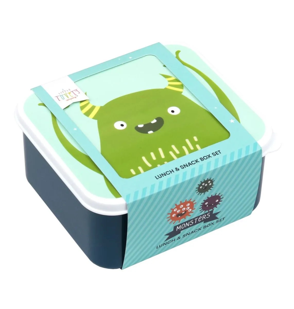 Plastikinių priešpiečių dėžučių rinkinys Monsters - Image 3