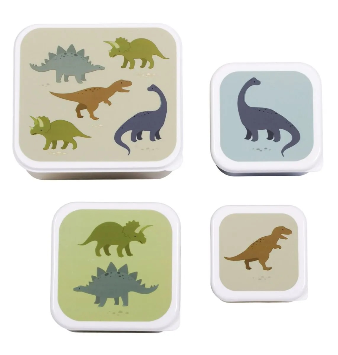 Plastikinių priešpiečių dėžučių rinkinys Dinosaurs