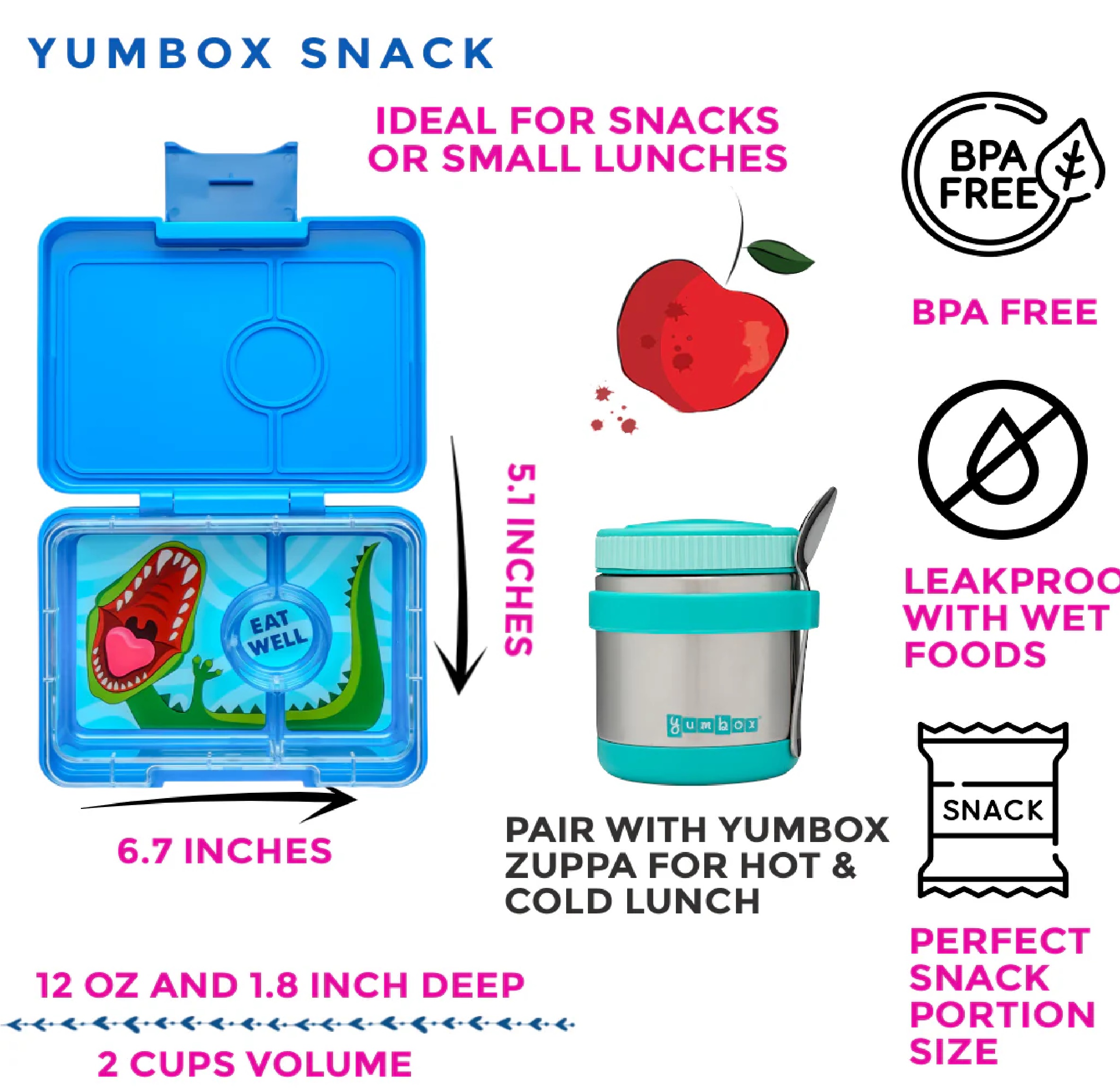 Priešpiečių dėžutė Yumbox SNACK - Image 4