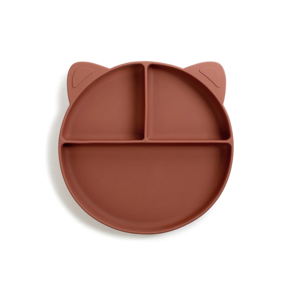 Silikoninė lėkštė Naé - Chestnut