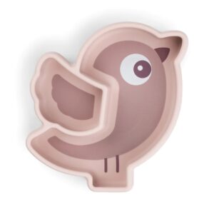 Silikoninė limpanti užkandžių lėkštė BIRDEE POWDER