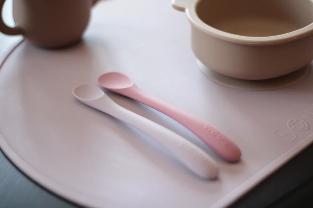 Vaikiški silikoniniai šaukšteliai ROSA ANTICO/TORTORA - Image 4