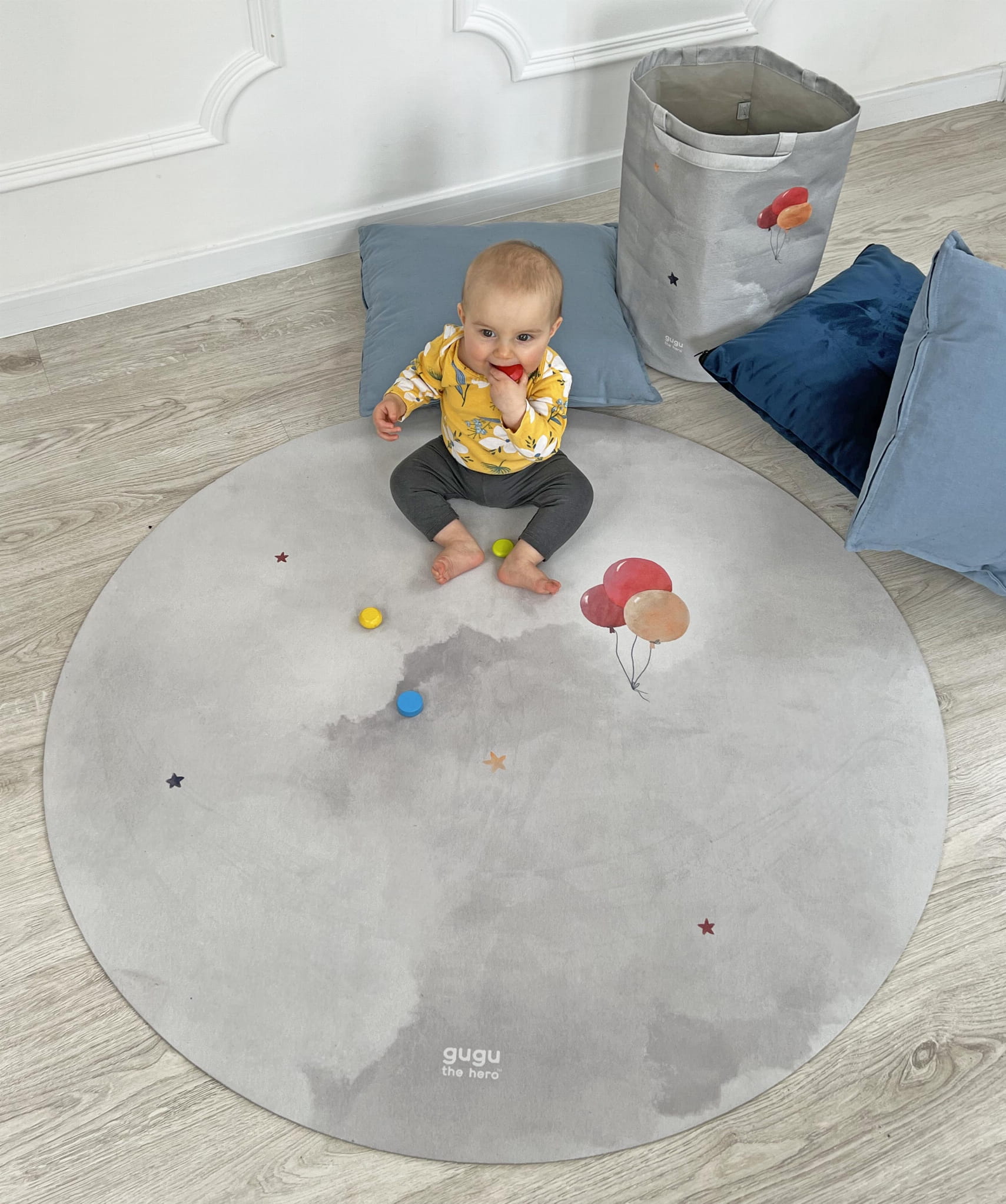 Natūralaus kaučiuko kilimas kūdikiui PRIME Baloon Dream