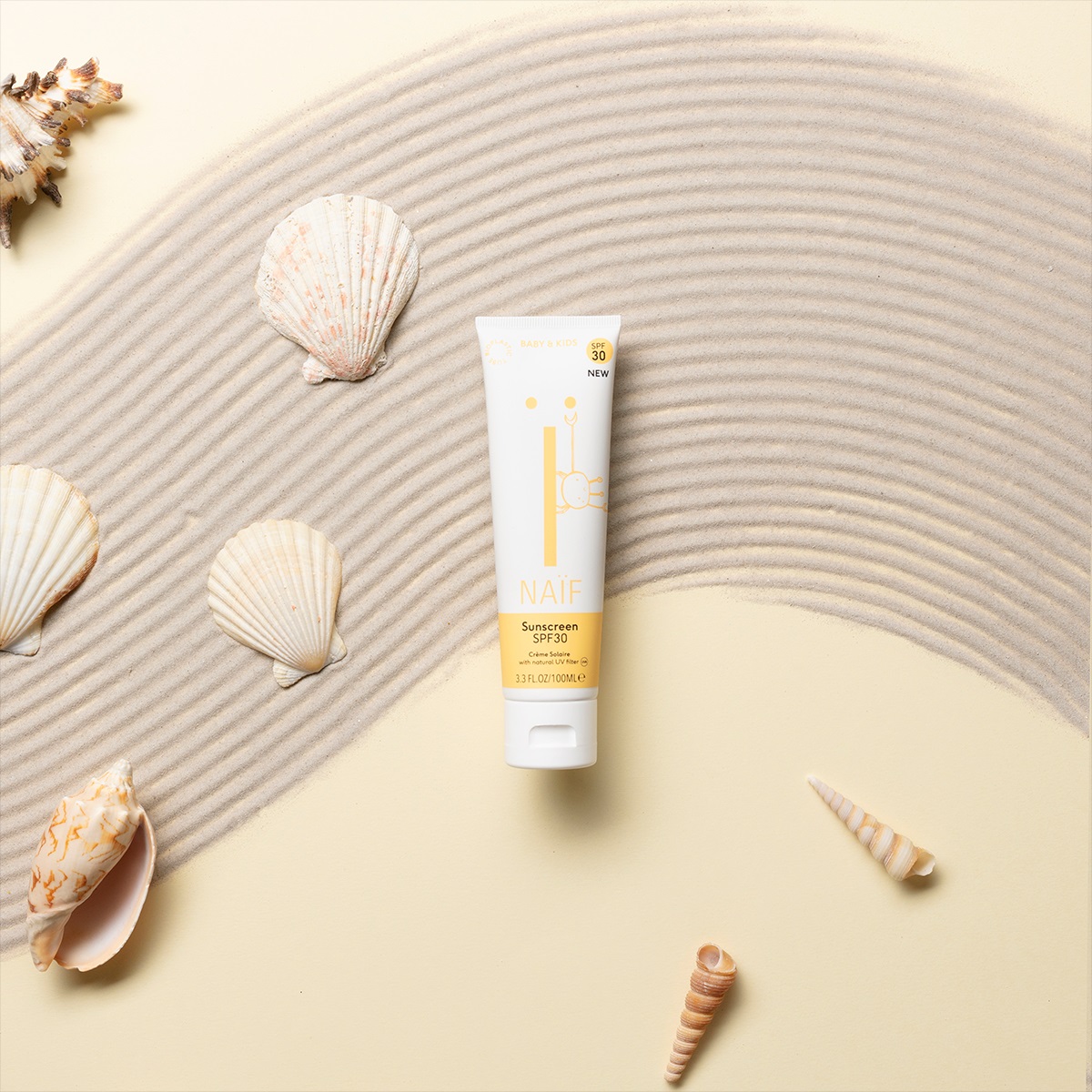 Naïf kremas nuo saulės kūdikiams ir vaikams SPF30 - Image 3