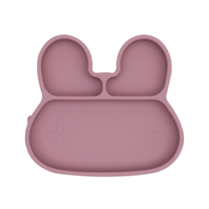 Silikoninė lėkštė BUNNY - DUSTY ROSE