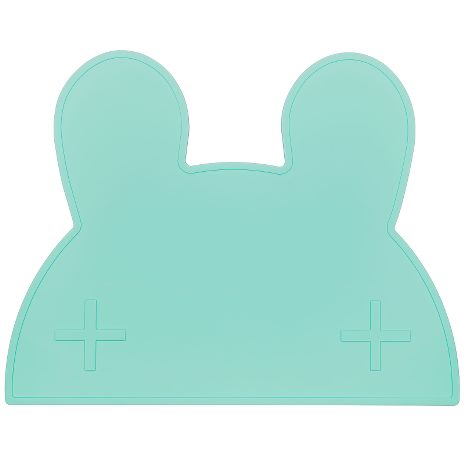 Silikoninis padėkliukas Bunny Minty Green