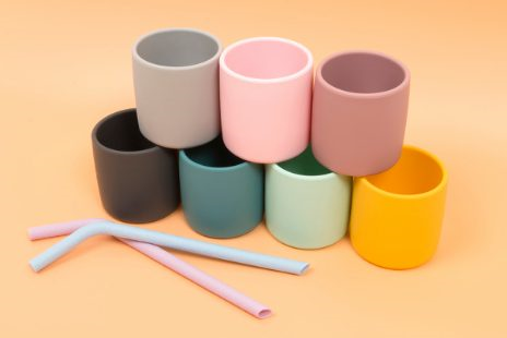 Silikoninis puodelis Grip Cup Powder pink - Image 4