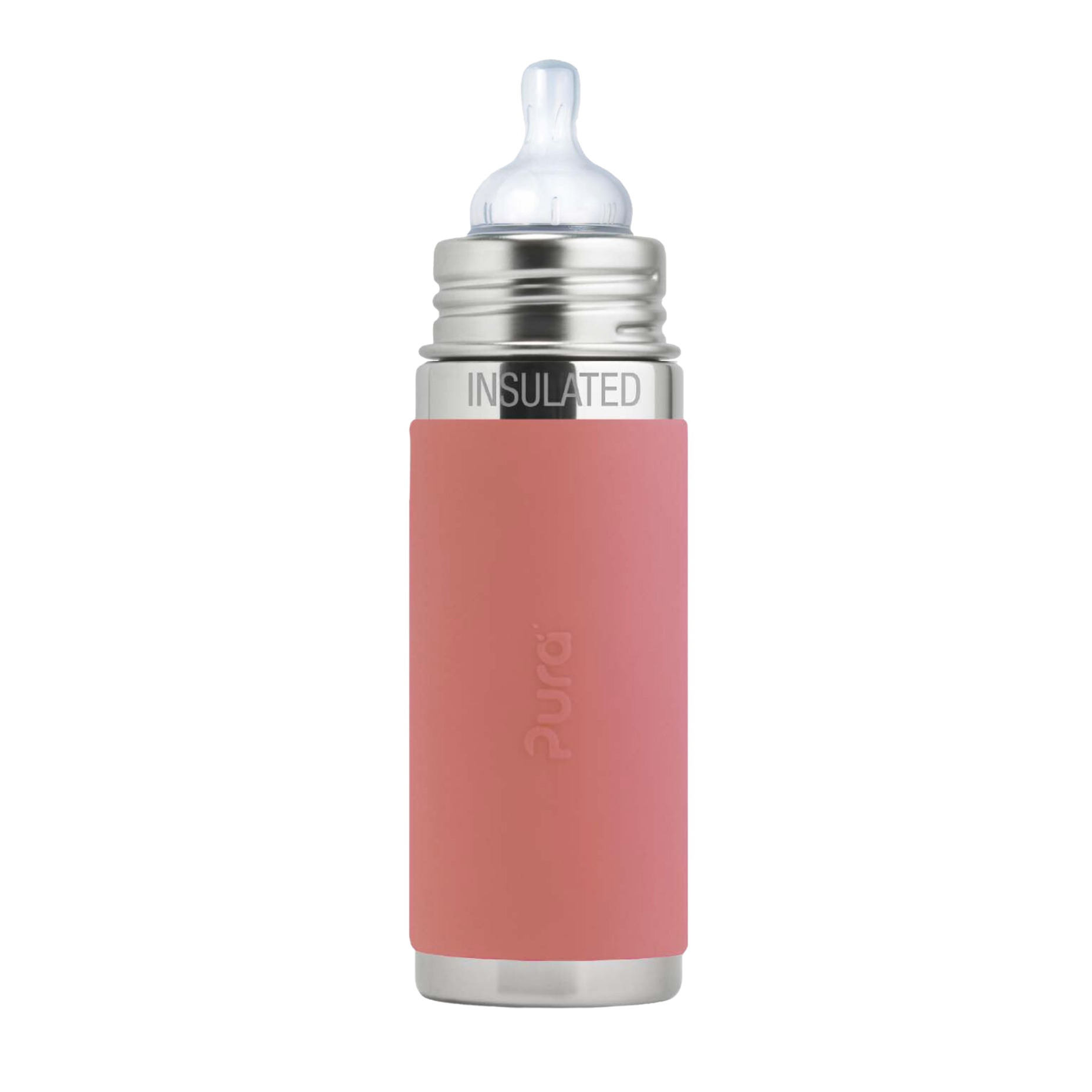 Buteliukas kūdikiui Pura Kiki Rose TERMO 260ml