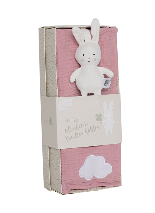 Dovana kūdikiui pledas BUNNY PINK