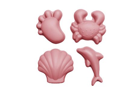 Silikoninis smėlio žaislų rinkinys Scrunch Dusty Rose - Image 2