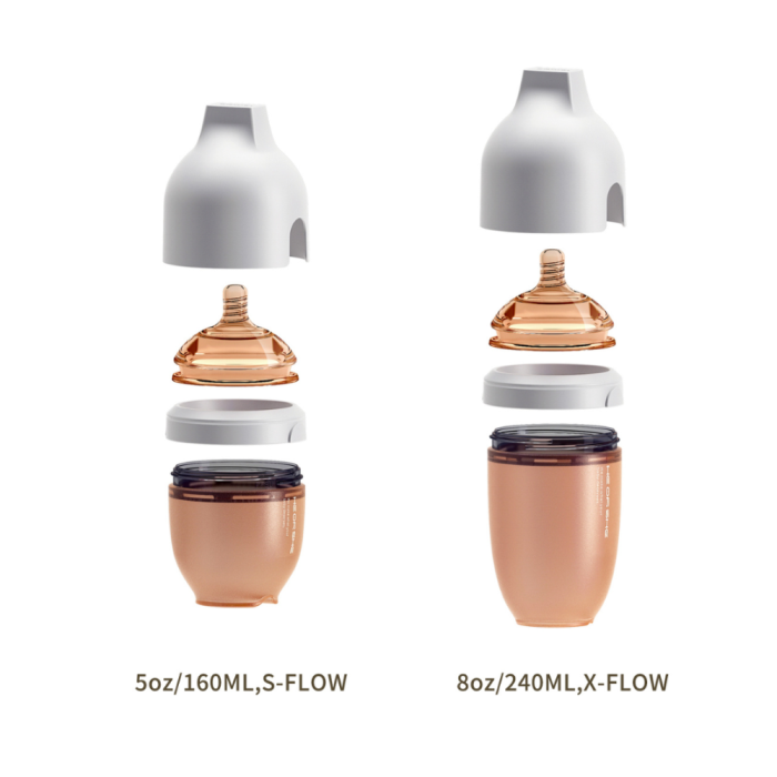 HEORSHE Ultra Wide Neck buteliukas 160 ml., 0-3 mėn., ROŽINĖ - Image 9