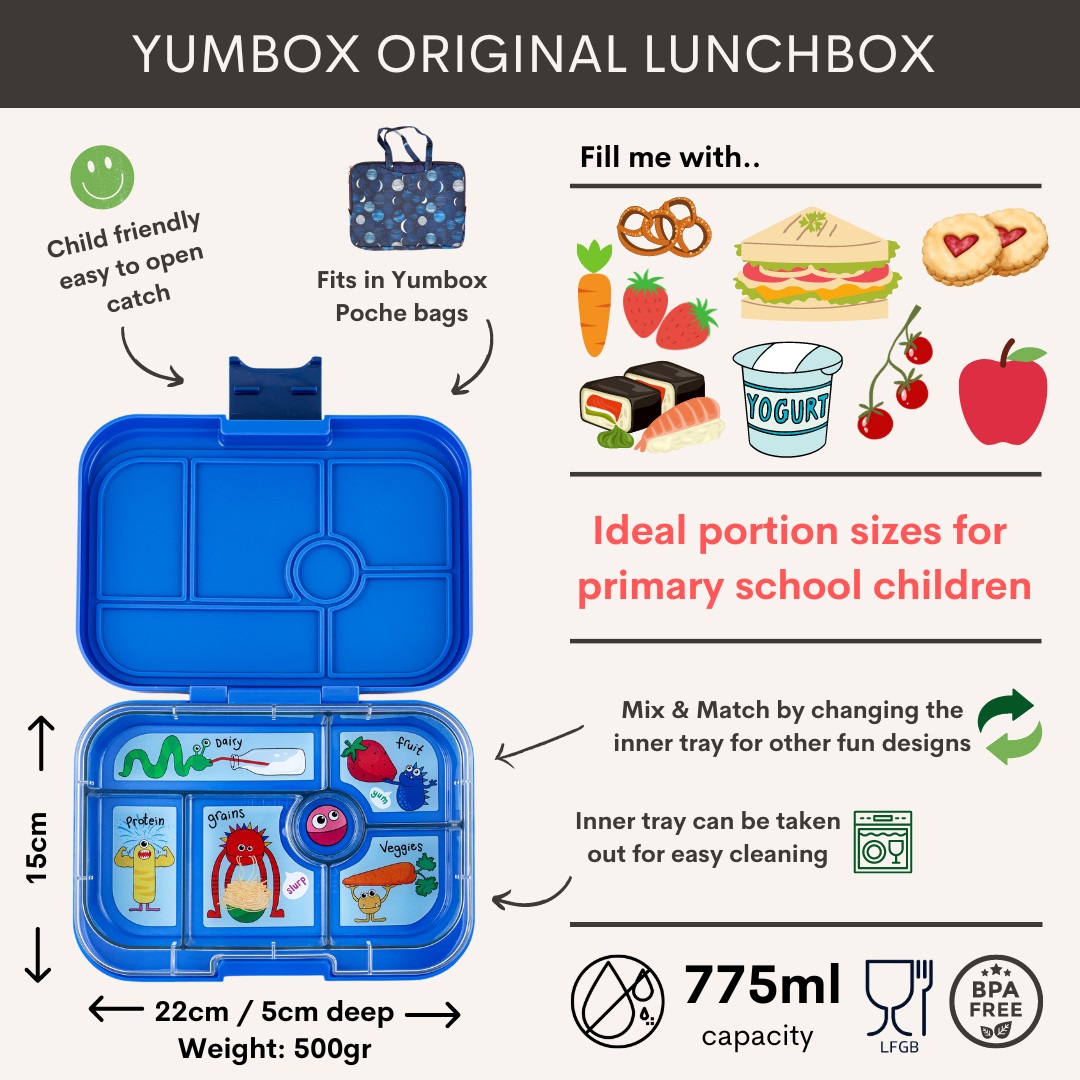 Priešpiečių dėžutė Yumbox ORIGINAL Funny Monsters - Image 4