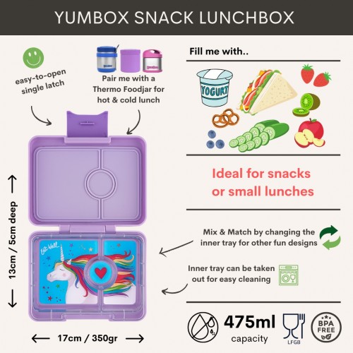 Priešpiečių dėžutė Yumbox SNACK - Image 6