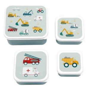 Plastikinių priešpiečių dėžučių rinkinys Vehicles
