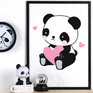 Paveiksliukas ant sienos Panda