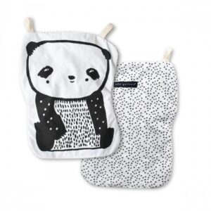 Organinės medvilnės čežantis žaislas PANDA