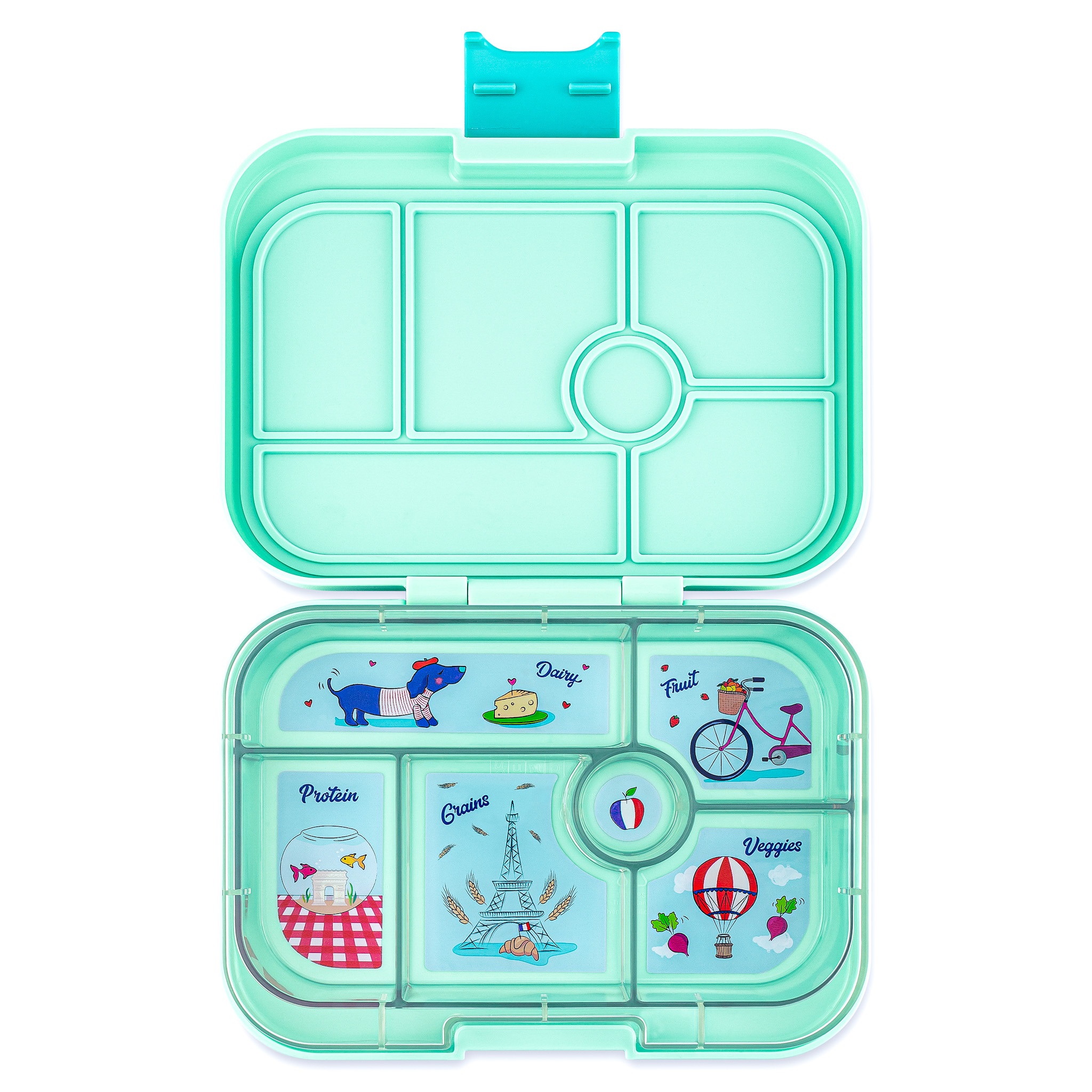 Priešpiečių dėžutė Yumbox ORIGINAL Serene Aqua – Paris