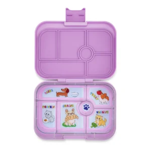 Priešpiečių dėžutė Yumbox ORIGINAL Ami Purple / Cats & Dogs